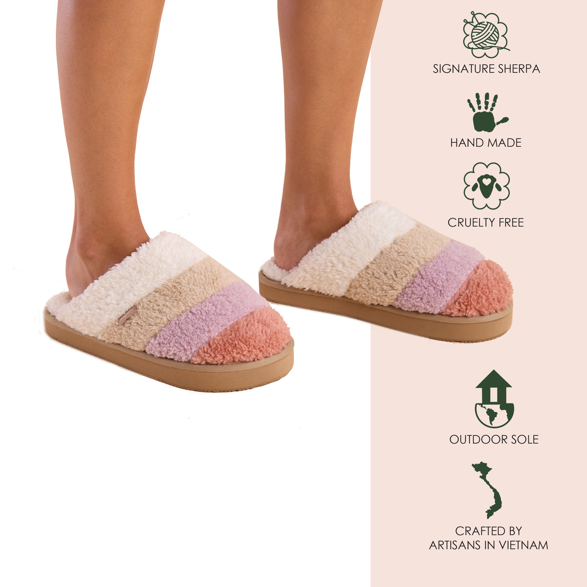 Women’s Aurora Sherpa Ombre Mule Crepe Myrtle