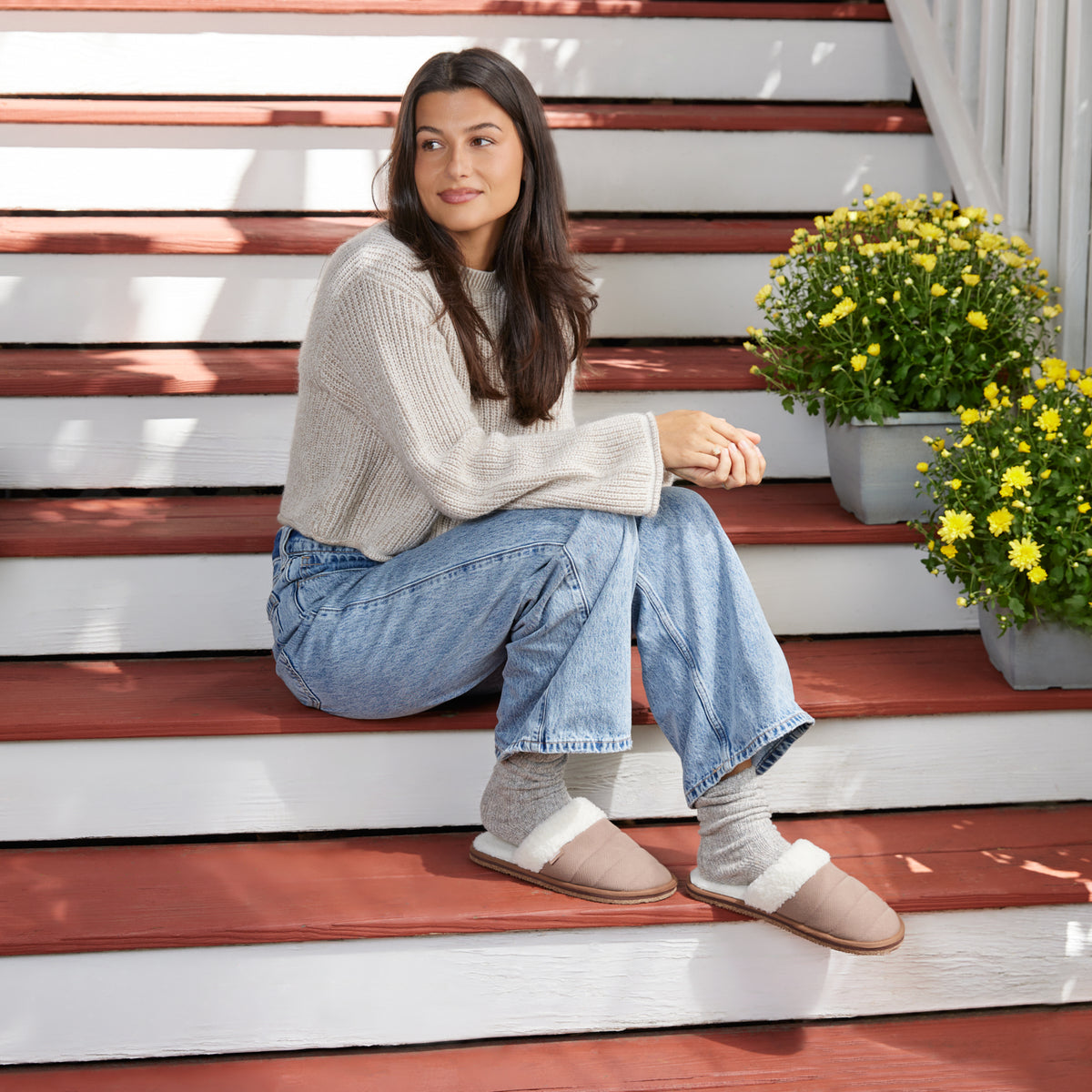 Women’s Aurora Sherpa Mule Portabello