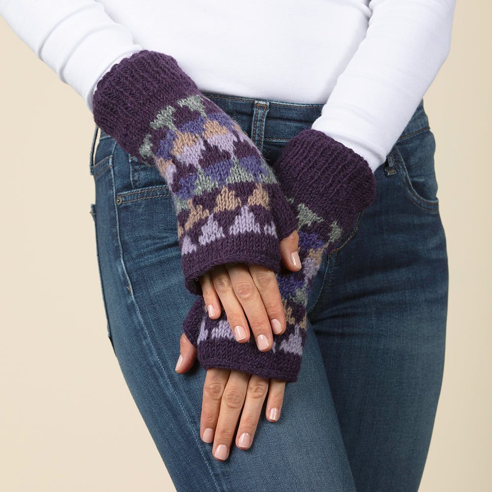 Jaya Wool Knit Half Mitten