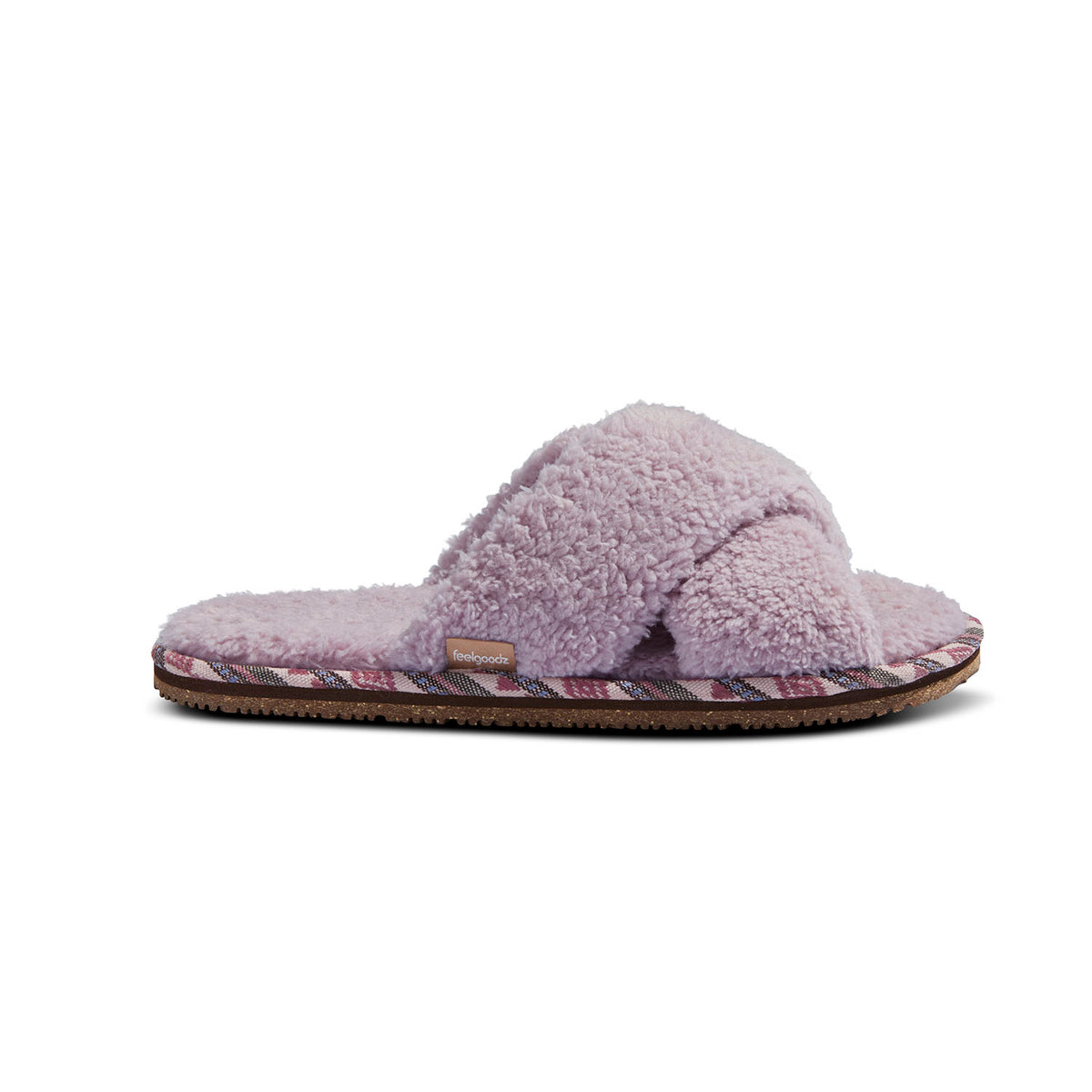 Women’s Equinox Sherpa Cross-Strap Slipper Blossom