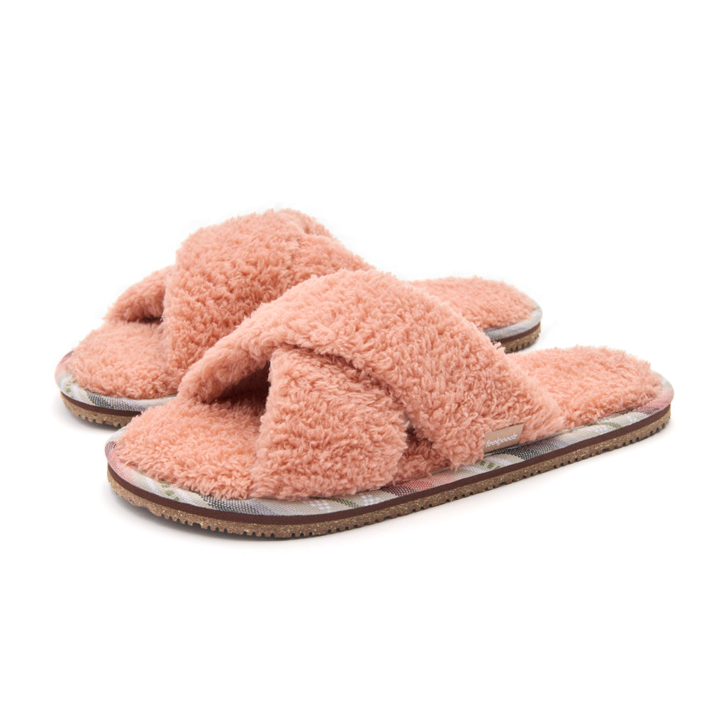 Women’s Sherpa Cross-Strap Slipper Apple