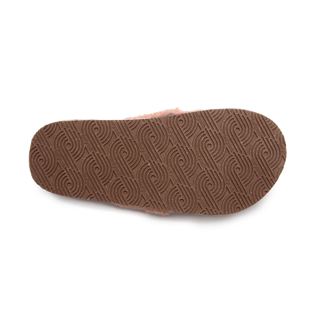 Women’s Sherpa Cross-Strap Slipper Apple