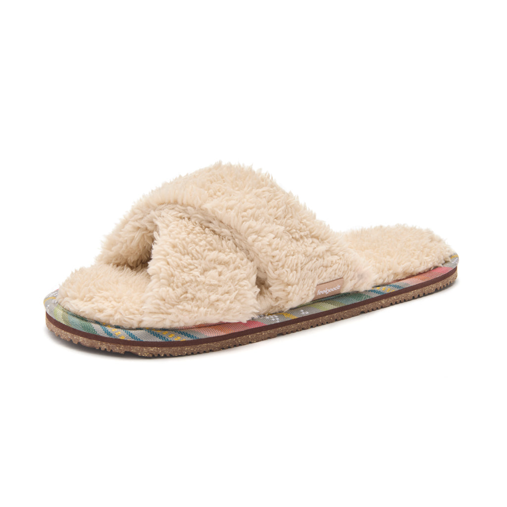 Women’s Sherpa Cross-Strap Slipper Cider