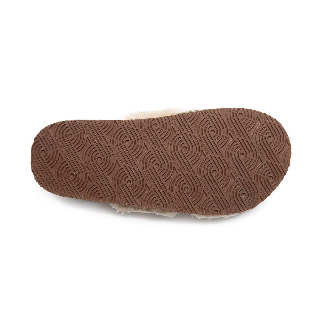 Women’s Sherpa Cross-Strap Slipper Cider