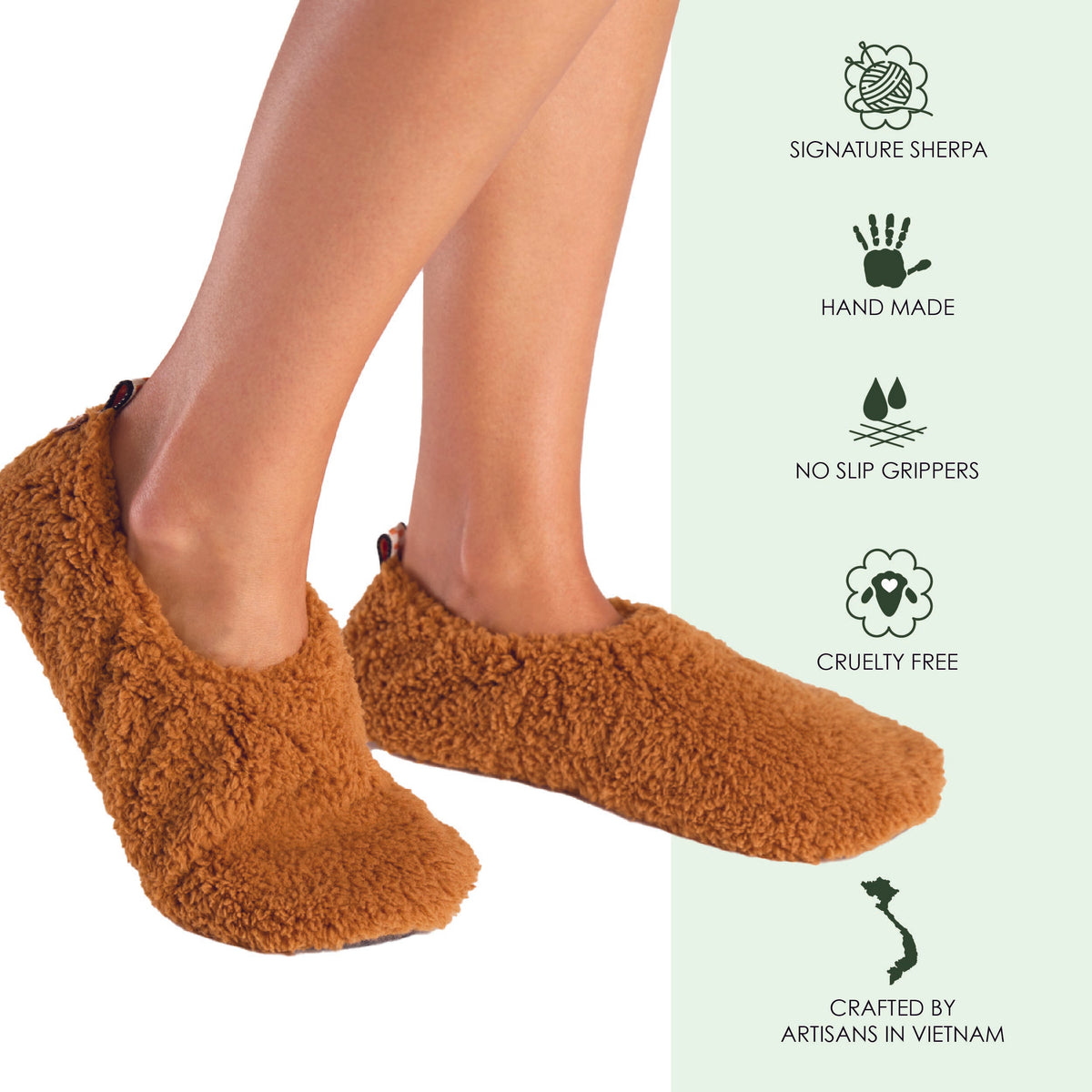 Women's Aurora Slipper Socks Sable