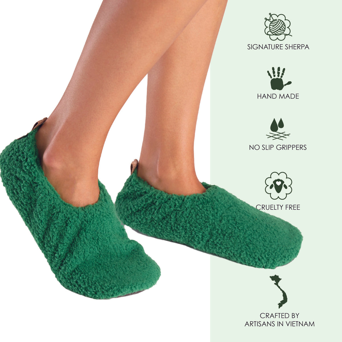 Women's Aurora Slipper Socks Forest