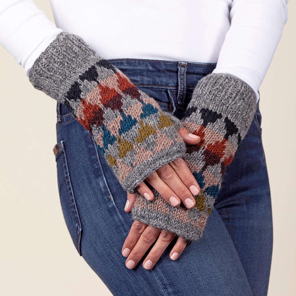 Jaya Wool Knit Half Mitten Cabin