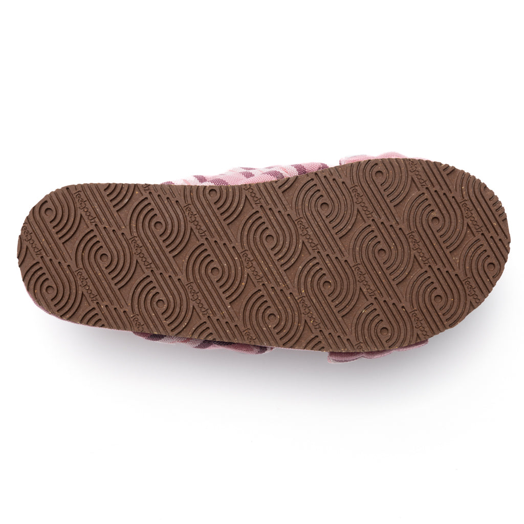 Women’s Quilted Cross-Strap Slipper Carnation